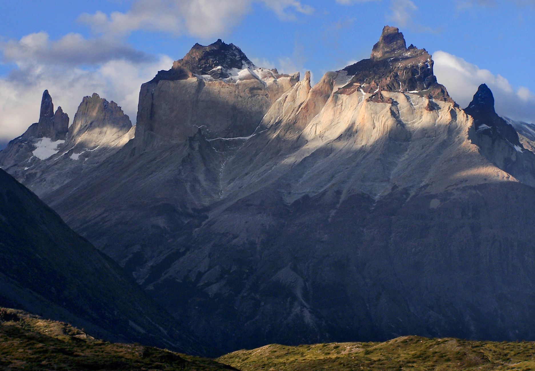 Glacial landscape and mountains in Chilean Patagonia